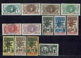 Haut-Sénégal & Niger. N° 1/10 - 12 - 14 - 15. - Unused Stamps