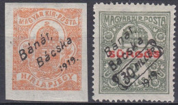 Hongrie Banat Bacska 1919 Mi 1 - 42  MH * (J33) - Banat-Bacska