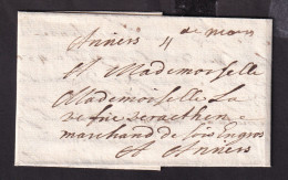 341/40 - Lettre Précurseur 1711 De Mons Vers Anvers - Port 4 Stuivers à L' Encre - 1621-1713 (Paesi Bassi Spagnoli)