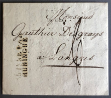 Suisse, Griffe D'entrée SUISSE PAR HUNINGUE - 16.12.1813 Sur Lettre - (W1149) - Marcofilie