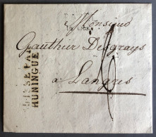 Suisse, Griffe D'entrée SUISSE PAR HUNINGUE - 16.12.1813 Sur Lettre - (W1149) - Marcophilie