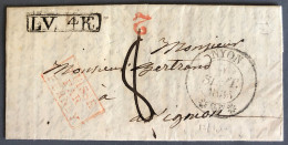 Suisse, Griffe D'entrée SUISSE PAR FERNEY - 3.9.1835 Sur Lettre - (W1154) - Marcofilie