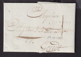 343/40 - Lettre Précurseur 1785 De LOKEREN (Griffe En Creux) Vers GENDT - Port 1stuiver à L' Encre - 1714-1794 (Oostenrijkse Nederlanden)