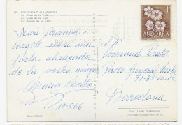 3836  Postal Andorra  1966, - Storia Postale