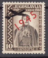 Yugoslavia Kingdom, King In Exile, London Issue 1943 With Plane Overprint Key Stamp From Set, Mint Never Hinged - Nuevos