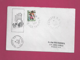 Lrttre De 1994 Pour La Polynésie - YT N° 427 - Timbre Autoadhésif De Carnet - Seul Sur Lettre - Pêcheur - Lettres & Documents