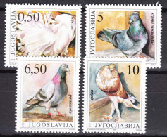 Yugoslavia Republic 1990 Birds Pigeons Mi#2425-2428 Mint Never Hinged - Neufs