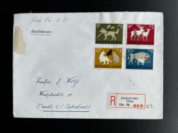 NETHERLANDS 1964 REGISTERED LETTER EINDHOVEN PHILIPS TO ZURICH 27-04-1964 NEDERLAND AANGETEKEND - Lettres & Documents