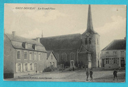 * Grez Doiceau - Graven (Brabant Wallon) * (Imprimerie Michaux) La Grand'Place, église, Au Bon Marché, Animée, TOP - Grez-Doiceau