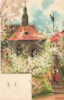 ARTS - Peinture - Mailick - Femme - Végétation - Carte Postale Ancienne - Malerei & Gemälde