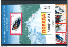 A52767)Olympia 84: Bulgarien 3201 - 3204** + Bl 135** - Inverno1984: Sarajevo