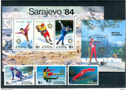 A52783)Olympia 84: Nordkorea 2387 - 2389** + Bl 149** + 150** - Winter 1984: Sarajevo