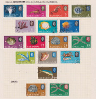 BARBADOS  - 1966-69 Marine Life Definitives Set - With Shades Used As Scan - Barbados (...-1966)