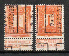 2268 Voorafstempeling Op Nr 108 - BRASSCHAET 1914 -  Positie A & B - Roller Precancels 1910-19