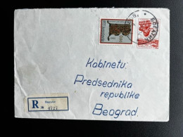 JUGOSLAVIJA YUGOSLAVIA 1971 REGISTERED LETTER BOGATIC TO BEOGRAD BELGRADE - Cartas & Documentos