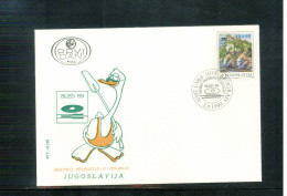 Yugoslawien / Yugoslavia / Yougoslavie 1989 Bled World Championship FDC - Canottaggio