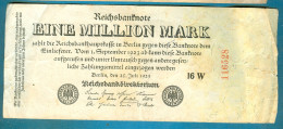 1000000 Mark 25.7.1923 Serie 16 W - 1 Miljoen Mark