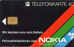 Fernsehen TK K386 /1991 ** 60€ Black Planigon Farbe Brillant Nokia Kontrast Bildröhren TC High Tech Phonecard Of Germany - Film