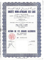 ALGERIE - Action De 175 Dinars Algériens - Algeria