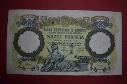 Banknotes ALBANIA  20 Franga 1939 F BANKA KOMBËTARE E SHQIPNIS BANCA NAZIONALE D'ALBANIA - Albanie