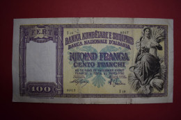 Banknotes ALBANIA  100 Franga 	P# 8 - Albanien