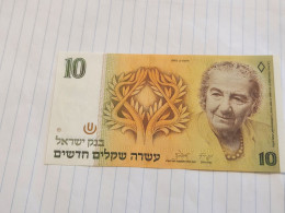 Israel-10 NEW SHEQELIM-GOLDA MEIR-(1992)(552)(LORINCZ/FRENKEL)-(0950881716)-U.N.C-bank Note - Israël