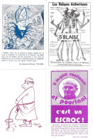 Satire Religieuse - Lot De 7 Cartes Satiriques Edition La Calotte à Gennes (Maine-et-Loire) Illustrations - Colecciones Y Lotes