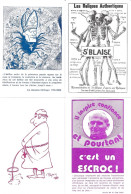 Satire Religieuse - Lot De 7 Cartes Satiriques Edition La Calotte à Gennes (Maine-et-Loire) Illustrations - Collezioni E Lotti
