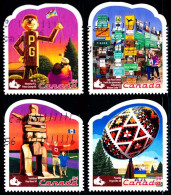 Canada (Scott No.2336a-d - Attraction Touristiques / Road Side Attraction) (o) Set Of 4 - Gebruikt