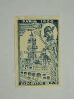 Vignette Non Dentelée Exposition Universelle Paris 1900 Suède Poster Stamp Universal Exhibition Sweeden - Erinnophilie