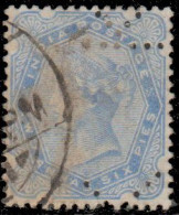 Inde Anglaise 1900. ~ YT 56 Perforé - 2 A. 6 P. Victoria - 1882-1901 Imperium