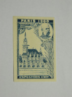 Vignette Non Dentelée Exposition Universelle Paris 1900 Hongrie Poster Stamp Universal Exhibition Hungary - Erinnophilie