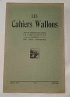 Revue - Les Cahiers Wallons - Janvier 1952 - N°1 - 1900 - 1949