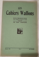 Revue - Les Cahiers Wallons - Novembre 1952 - N°9 - 1900 - 1949