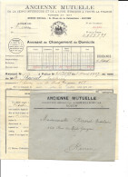 Assurance Ancienne Mutuelle Rouen - Avenant De Changement De Domicile (Mme Raout Madeleine 1927) - Banque & Assurance