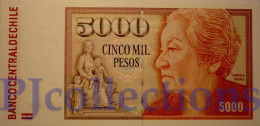 CHILE 5000 PESOS 2008 PICK 155g UNC PREFIX "AA" - Cile