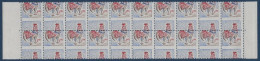 1962 Coq N°1331** Bloc De 20 Variété De Piquage à Cheval Décalé Extreme De Feuille !! RR & Signé R.CALVES - 1962-1965 Gallo De Decaris