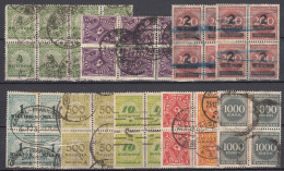 Germany Weimar Republic Inflation Used Lot - Oblitérés