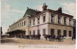 MARSEILLE -13- La Gare Saint-Charles (l'Arrivée) - Animation - D 1098 - Bahnhof, Belle De Mai, Plombières