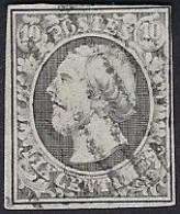 Luxembourg - Luxemburg -Timbre   Guillaume III   1852   Michel 1   Cachet 3   Barres - 1852 Guglielmo III