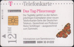 GERMANY PD15/98 Schmetterling 3 - Tag- Pfauenauge - D:3810 ( Ohne Ablaufdatum !) Rar ! - P & PD-Series: Schalterkarten Der Dt. Telekom