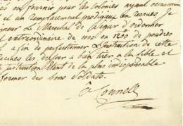 Wild Geese General Daniel Charles O'Connell (1745-1833) Irish Soldier Autograph - Historische Personen