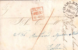 603063 | Ireland 1846  Prepaid Mail From Charleville To Dublin  | -, -, - - Voorfilatelie