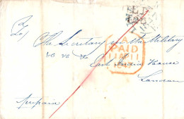 603058 | Ireland 1843  Prepaid Mail From Limmerick To Military Adress In London  | -, -, - - Préphilatélie