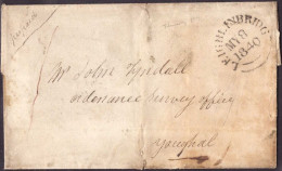 603057 | Ireland, 1840, Prepaid Mail From Leighlinbridge With Inverted 8 To Youghal  | - Préphilatélie