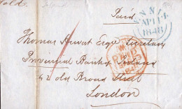 603055 | Ireland, 1848mail From Ennis To London  | - Voorfilatelie