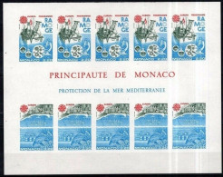 Monaco Yvert Bl.34a Bloc-Feuillet Non-Dentelé NSC / MNH / ** 1986 Europa Poissons Bateaux - 1986