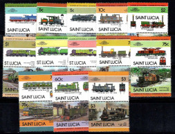 Sainte-Lucie 1983-86 Neuf ** 100% Locomotives - St.Lucie (1979-...)