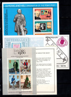 Rowland Hill 1979 Bloc Feuillet 100% Neuf ** Tuvalu, Seychelles, Grande-Bretagne... - Rowland Hill