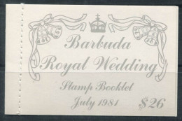 Barbuda 1981 Carnet 100% Neuf ** Prince Charles, Diana - Barbuda (...-1981)